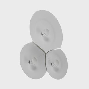Bulbullia LED wandlamp 37x31 Luceplan - Woonkamer - Designer - Metaal - Rond