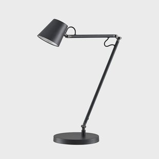 Tarris LED Taffellamp Black Lucande - Werkkamer / Kantoor - Modern - Metaal - 1 lamp
