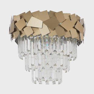 Miraia Plafondlamp Gold Lucande - Woonkamer - Designer - Metaal - Rond
