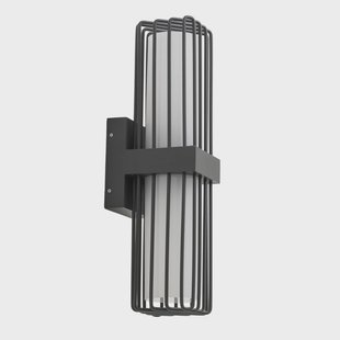 Chandan buitenwandlamp, antraciet, 2-lamps, IP54 Lucande - Terras - Modern - Aluminium - Meerdere lampen