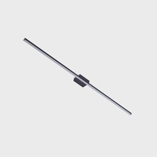 Kivana LED Wandlamp L120 IP44 Zwart Lucande - Badkamer - Modern - Aluminium - Hoekig