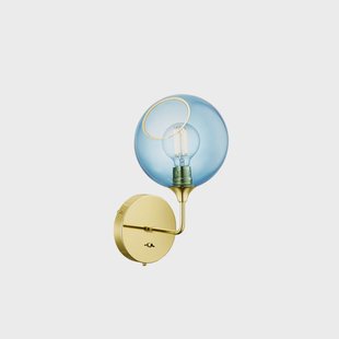 Ballroom The Wall Wandlamp 37cm Blue Sky Ballroom Short DESIGN BY US - Woonkamer - Designer - Glas - 1 lamp