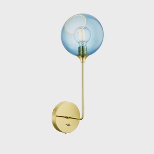 Ballroom The Wall Wandlamp 57cm Blue Sky Ballroom Long DESIGN BY US - Woonkamer - Designer - Glas - 1 lamp