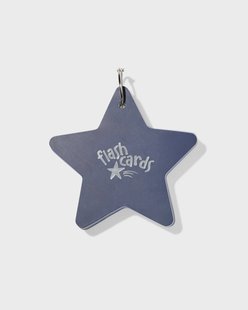 HEMA Flashcards met ring stervormig (blauw)