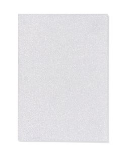 HEMA Schrift 25.5x18cm gelinieerd sterrenpatroon (zilver)