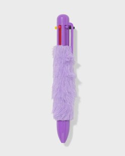 HEMA 6-kleuren pen harig (lila)