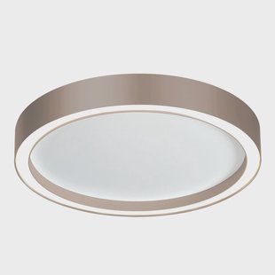 Aura Plafondlamp White/Taupe BOPP - Woonkamer - Modern - Metaal - Rond