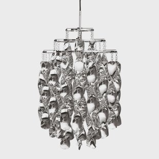 Spiral Mini Zilver Verpan - Woonkamer - Designer - Kunststof - 1 lamp