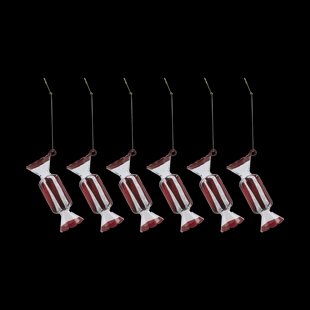 Scandi Living Bonbons kerstbal 6-pack Rood