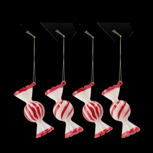 Scandi Living Jolly kerstbal 4-pack Rood