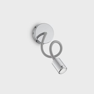 Ideallux Ideal Lux LED wandlamp Focus 1, chroomkleurig, 55 cm