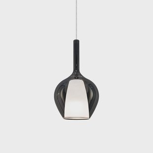 Ideallux Ideal Lux hanglamp Kalique 1, rookgrijs, Ø 18 cm