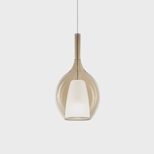 Ideallux Ideal Lux hanglamp Kalique 2, amberkleurig, Ø 18 cm