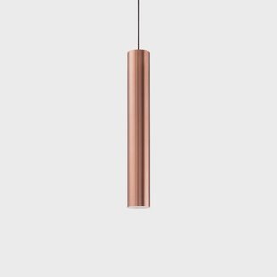 Ideallux Ideal Lux hanglamp Look, koperkleurig, Ø 6 cm, metaal