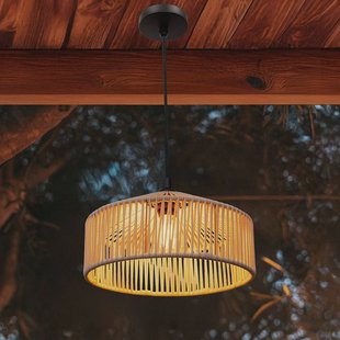 Newgarden hanglamp Calabardina, wit, kabel, Ø30cm, IP44