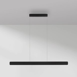 Paul Neuhaus LED hanglamp Q-Stretto, zwart, 120 cm