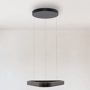 Paul Neuhaus LED hanglamp Q-Stretto, zwart, 60 cm