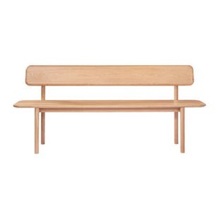 by fonQ Brinn Eetkamerbank met Rugleuning 180 cm - Eiken