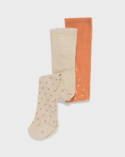 HEMA Babymaillots stippen - 2 stuks middenbruin (middenbruin)