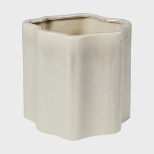 Broste Copenhagen Sonja bloempot H:20 cm Rainy Day Grey