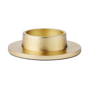 Broste Copenhagen Maro kandelaar voor stompkaarsen Brass Finish, 4 cm