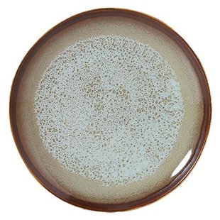 HKliving 70&#039;s Ceramic Gebaksbordje&Oslash;17.5 Set Van 2 Contrast