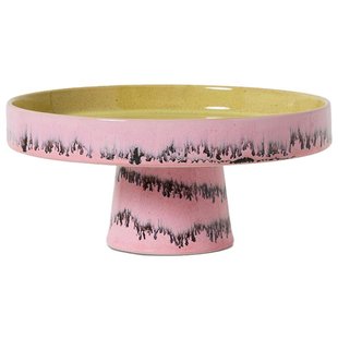 HKliving 70&#039;s Ceramic Taartplateau Op Voet&Oslash;21 Bubble