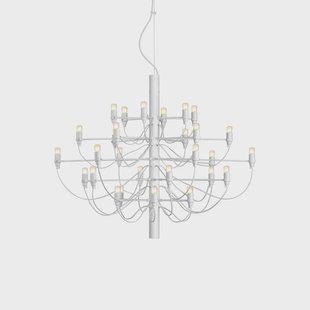 2097/30  C Hanglamp w/Frosted Bulbs Matte White FLOS - Woonkamer - Designer - Metaal - Meerdere lampen