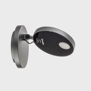 Demetra LED wandlamp, dimbaar, 2700K, grijs Demetra Spotlight Artemide - Woonkamer - Designer - Metaal - Rond