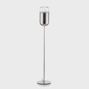 Gople Vloerlamp Silver Artemide - Woonkamer - Designer - Glas - Met lampenkap