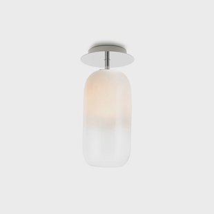 Gople Mini Plafondlamp White Artemide - Woonkamer - Designer - Glas - Met afstand