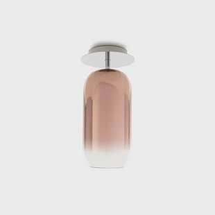 Gople Mini Plafondlamp Copper Artemide - Woonkamer - Designer - Glas - Met afstand