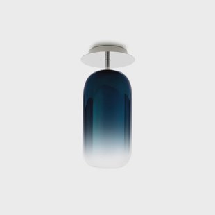 Gople Mini Plafondlamp Bluee Sapphire Artemide - Woonkamer - Designer - Glas - Met afstand
