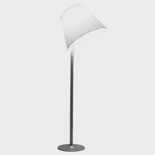 Melampo Mega F Staande Lamp Grey Artemide - Woonkamer - Designer - Stof - Met lampenkap