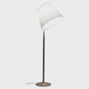 Melampo Mega F Staande Lamp Brons Artemide - Woonkamer - Designer - Stof - Met lampenkap