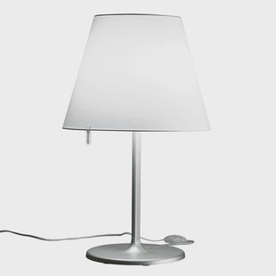 Melampo T Tafellamp Gray Artemide - Woonkamer - Designer - Stof - Met lampenkap