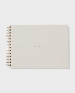 HEMA Schetsboek 26.7x18.7cm bloem (beige)