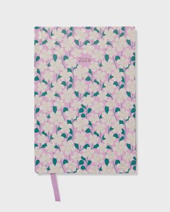 HEMA Agenda 2026 A5 bloemen lila