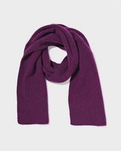 HEMA Damessjaal 28x200cm donkerpaars (paars)