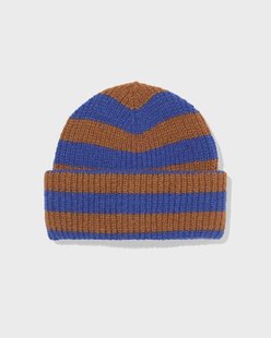 HEMA Kinder beanie strepen bruin (bruin)