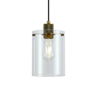 QAZQA Design hanglamp brons met helder glas - Domo