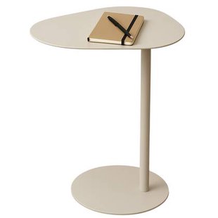 MISOU Bijzettafel Banktafel Organisch Beige op Voet Koffietafel 35x...