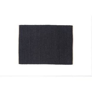 Rebellenclub Yani Vloerkleed - 240 x 170 cm - Zwart Jute