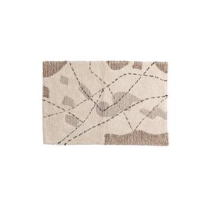 Rebellenclub Hine badmat - 60x90cm - Bruin|grijs