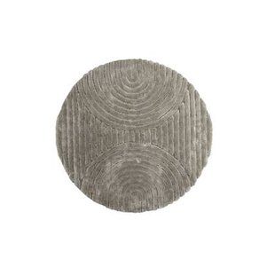 Rebellenclub Kaimana Vloerkleed Rond 200x200cm - Greige