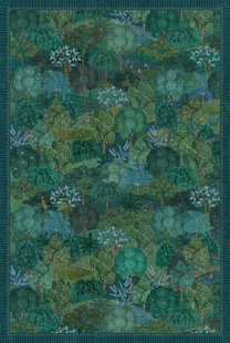 Pip Studio Vloerkleed Jardin de Noche by Pip Donkergroen 275x185cm