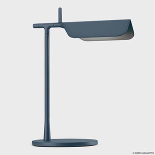 Tab T LED tafellamp Mat Blue FLOS - Woonkamer - Designer - Metaal - 1 lamp