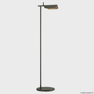 Tab F LED vloerlamp Mat donkergroen FLOS - Woonkamer - Designer - Metaal - 1 lamp