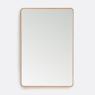 Rechthoekige spiegel van eikenfineer  80x120 cm Iodus