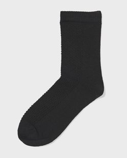 HEMA Damessokken ajour zwart (zwart)